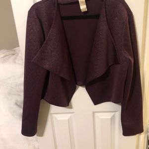 Purple Bolero Jacket